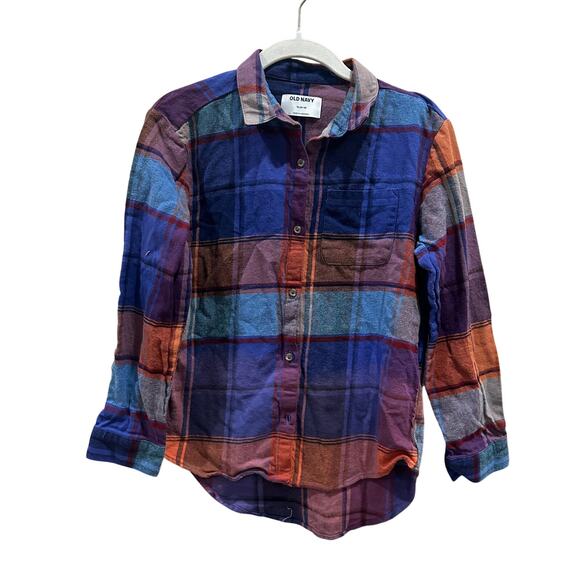 Sponge Bob Square Pants Plaid Flannel Button Down Shirt Kids XL Unique Be Kind - Picture 4 of 5